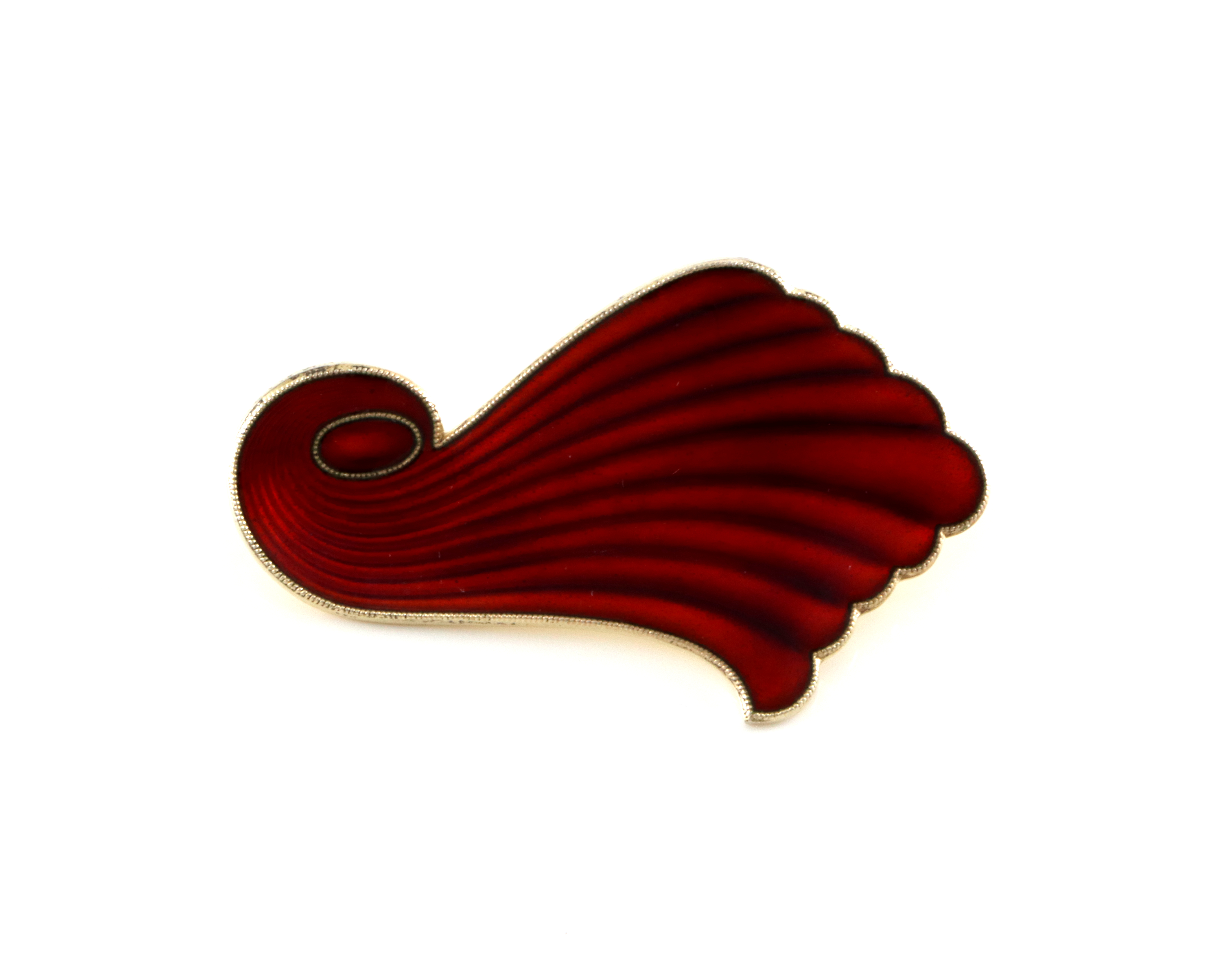 Emaljert brosje i s&#248;lv