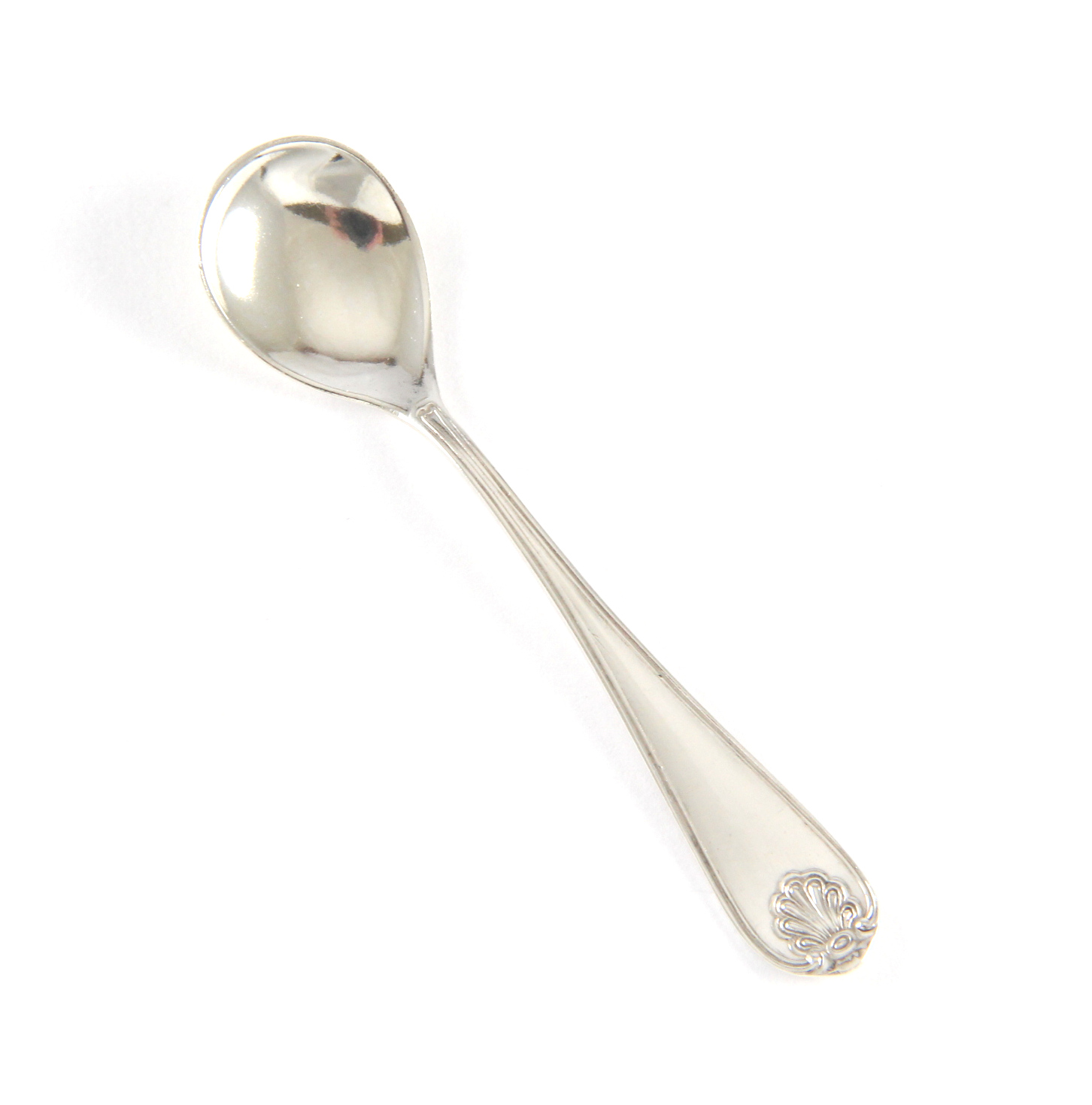 Skjell saltskje i sølv