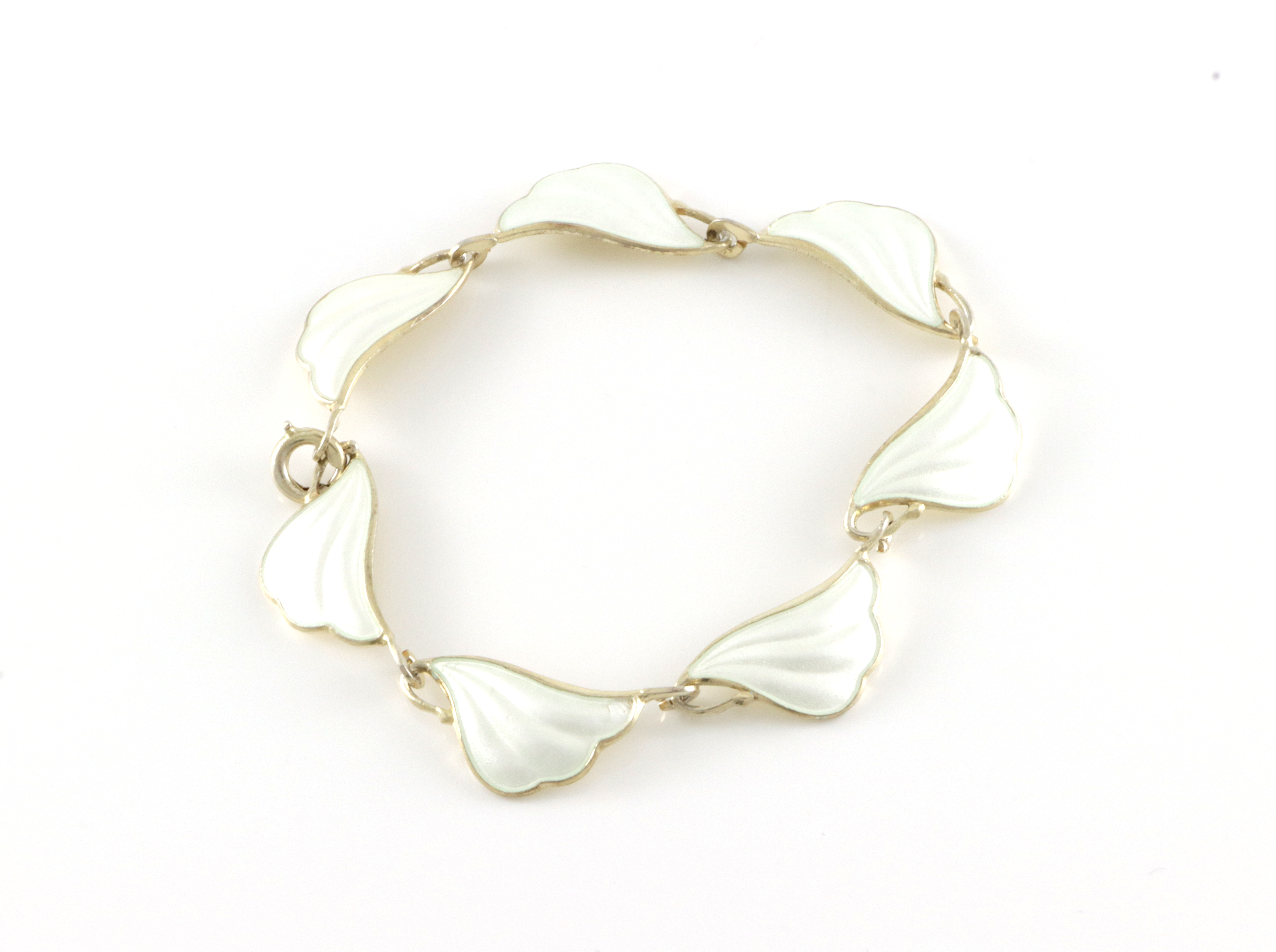 Emaljerte armlenker i sølv