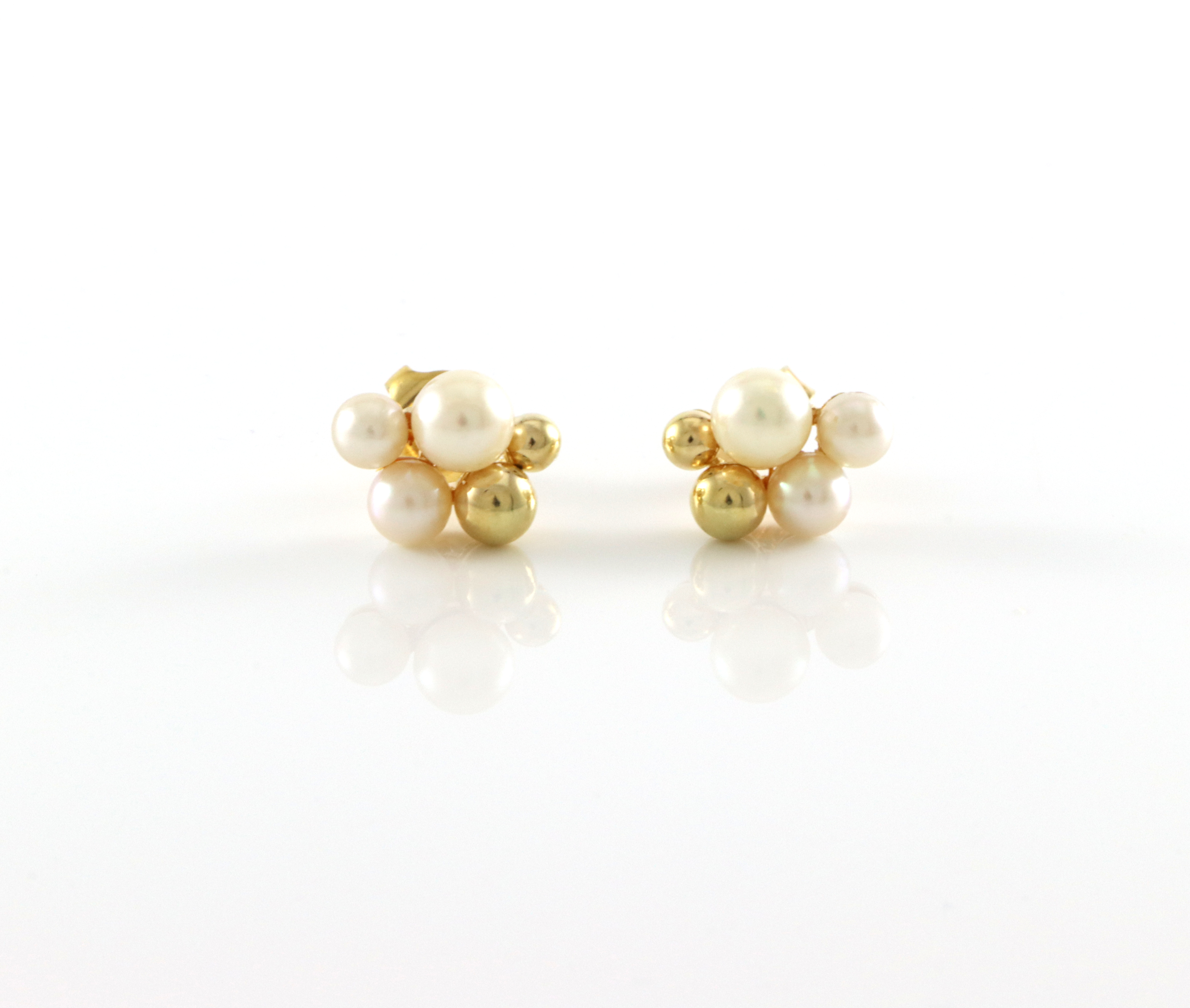 Moderne øredobber med perler