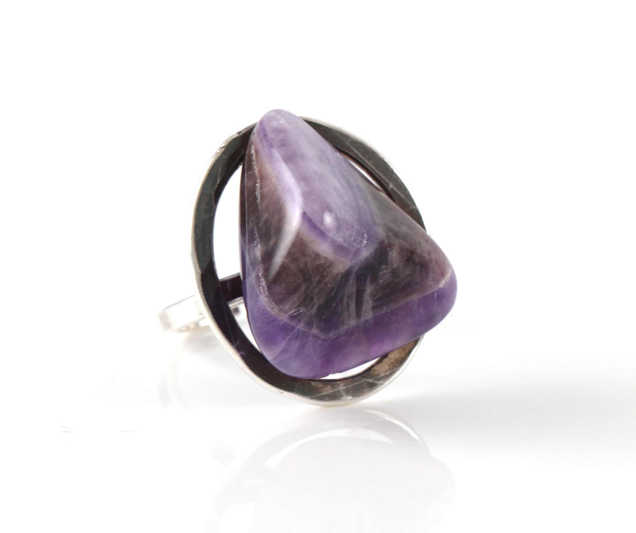 Sølvringer med stein