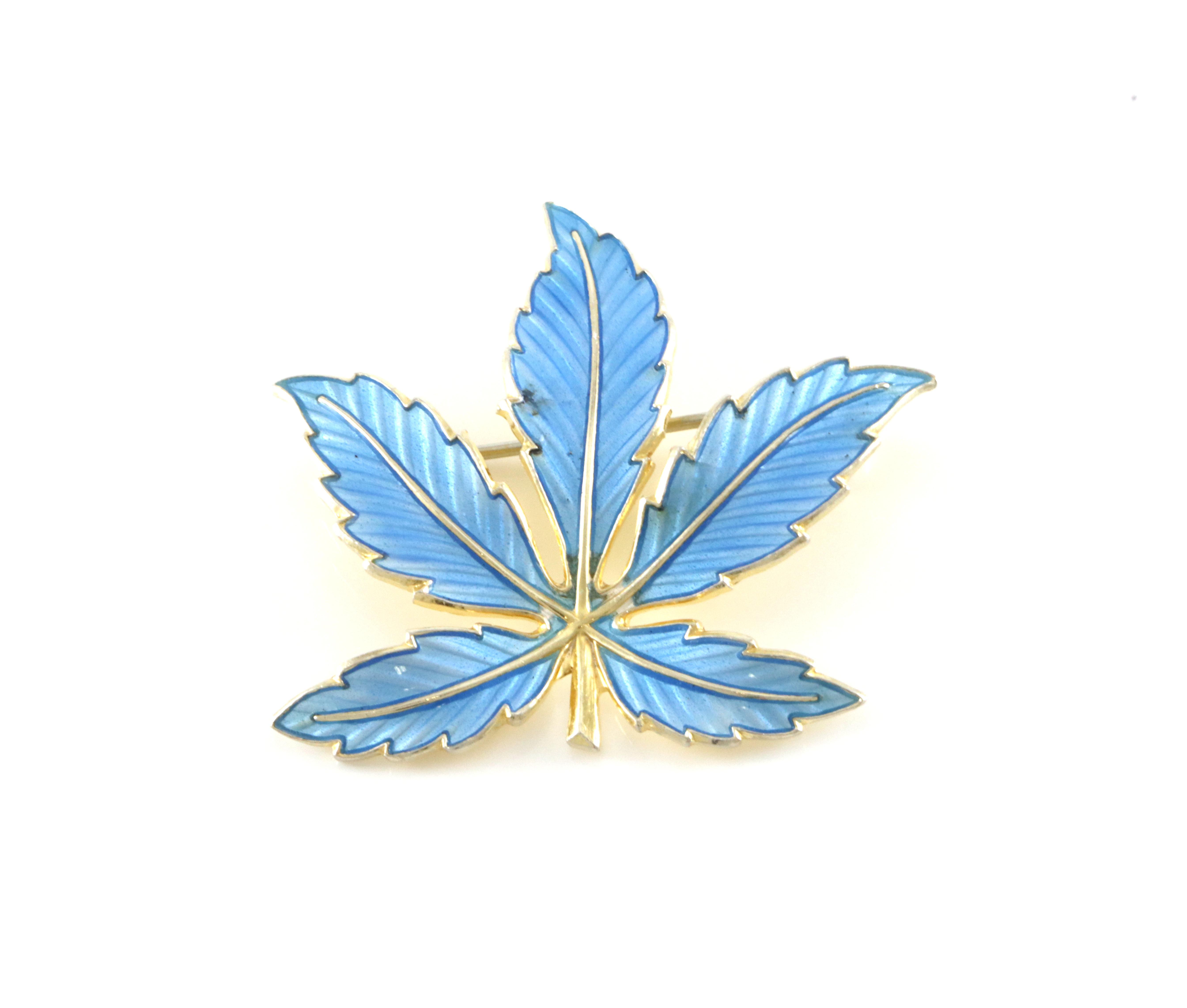 Emaljert brosje i s&#248;lv