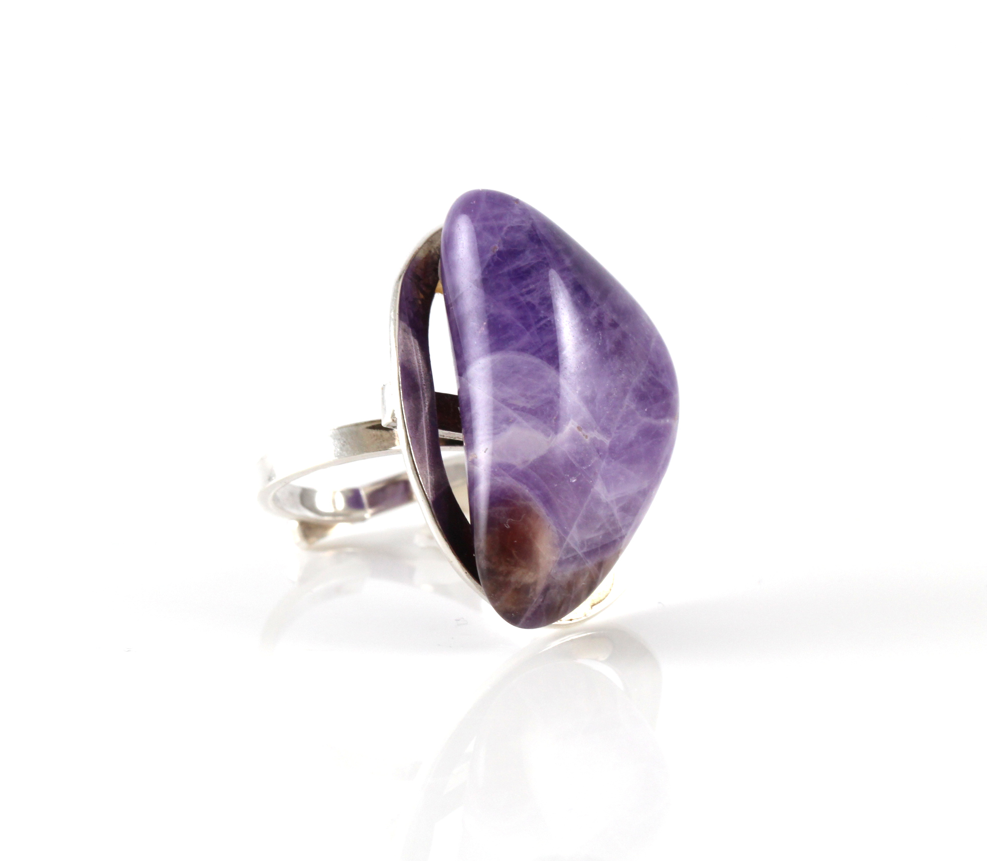 Sølvringer med stein