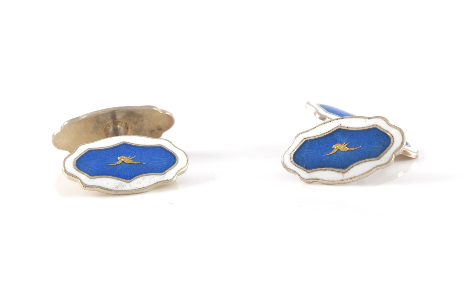 Emaljerte mansjettknapper