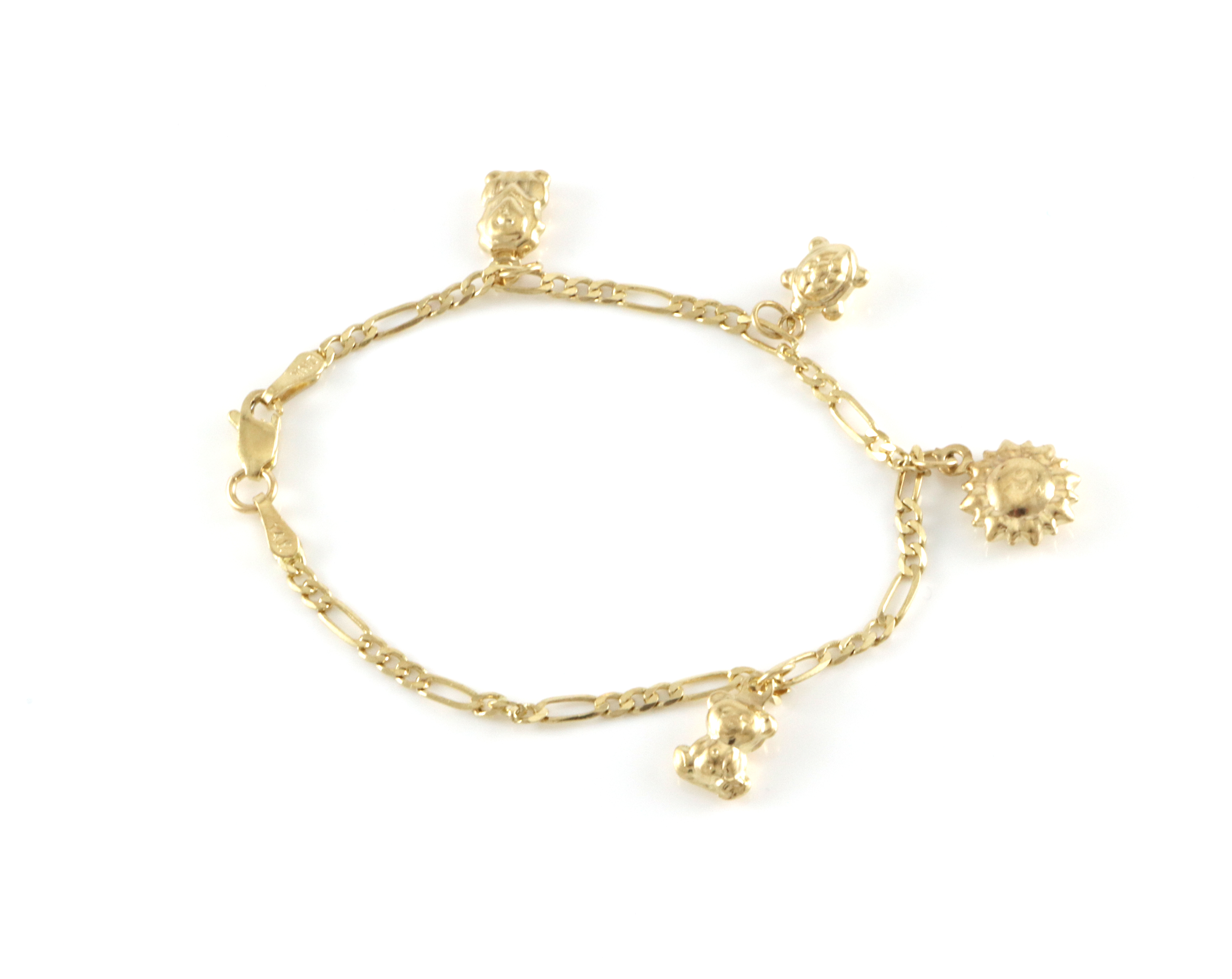 Barne armlenke med små charms. 15,5 cm