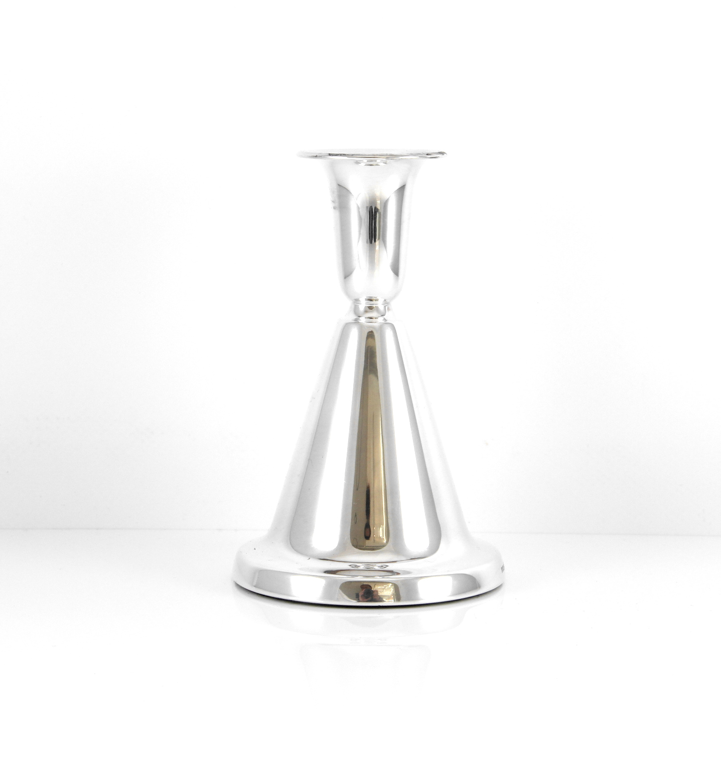 Klokkelysestake i sølv fra Th. Marthinsen